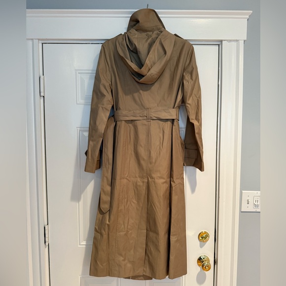 London Fog Classic Tan Trench Coat with Removable Hood size M - Picture 7 of 16